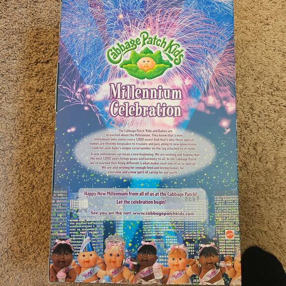Cabbage Patch Kids Millennium Celebration Doll Happy 2000 Vtg Y2K Cora Cinda NIB - Picture 7 of 9